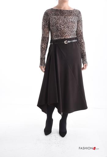 Gonna asimmetrico con cintura con elastico - ph 5