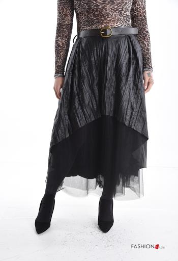 Gonna tulle con elastico con cintura con fodera - ph 1