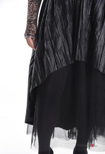 Gonna tulle con elastico con cintura con fodera - ph 4