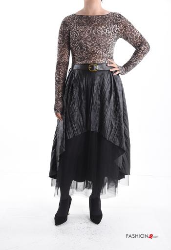 Gonna tulle con elastico con cintura con fodera - ph 5