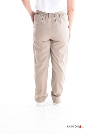 Hose mit Taschen mit gummizug mit stoffgürtel - ph 2