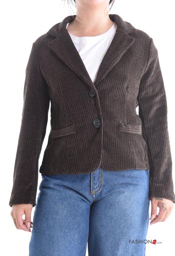 lange ärmel Jacke mit Knöpfen ohne Futter - ph 1