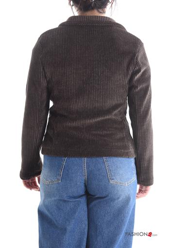 lange ärmel Jacke mit Knöpfen ohne Futter - ph 2