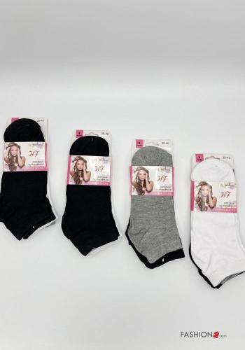 Chaussettes courtes en Coton avec élastique - ph 1