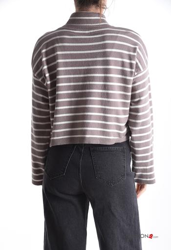 Streifenmuster Strickpullover - ph 2