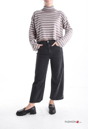 Streifenmuster Strickpullover - ph 5