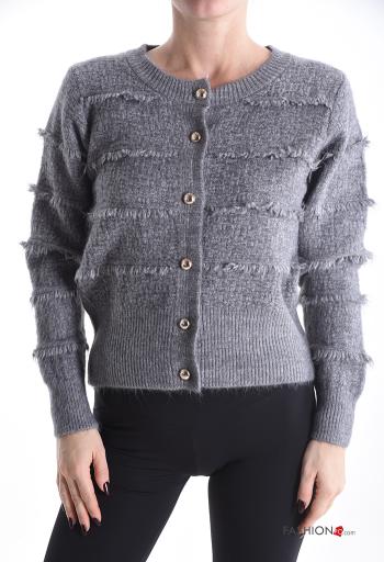 Cardigan lurex con bottoni - ph 1