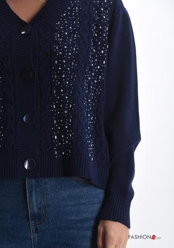 Cardigan with buttons with rhinestones - ph 4