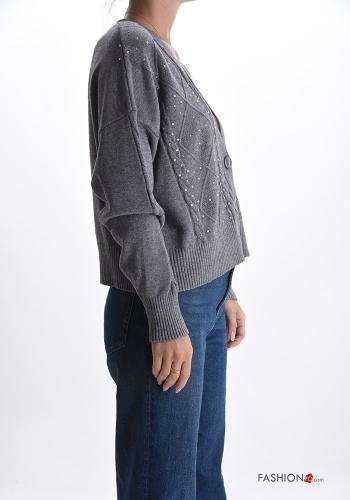 Cardigan with buttons with rhinestones - ph 3
