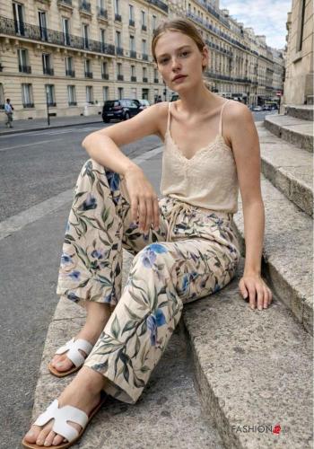 Pantalones cintura alta con cinturón - ph 1