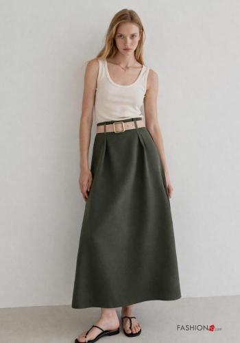 Jupe avec ceinture avec élastique