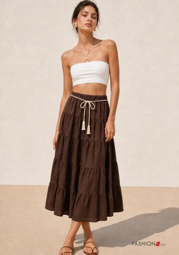 Cotton Skirt with belt