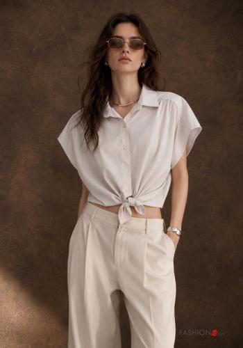 Camisa de Algodón con lazo - ph 1