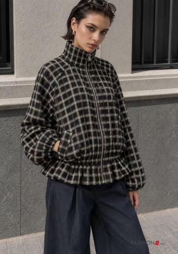 Cotton Jacket with pockets with zip