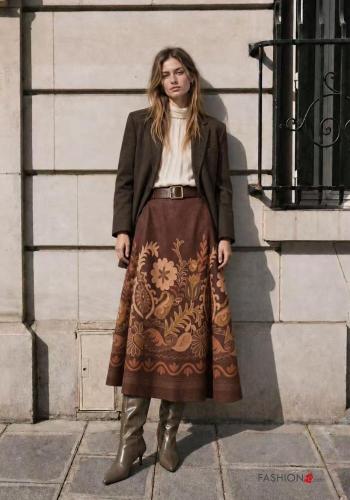 Skirt with belt