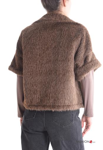 Cappotto maniche corte con bottoni senza fodera - ph 2
