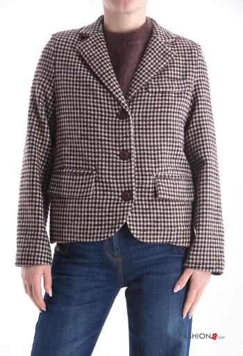 Vichy Wool Mix Jacket - ph 1