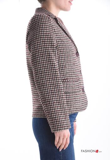 Vichy Wool Mix Jacket - ph 3