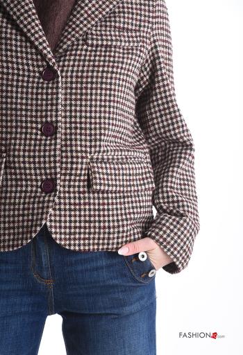 Vichy Wool Mix Jacket - ph 4