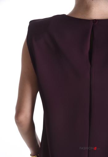 Abito senza maniche girocollo con bottoni con spalline - ph 4