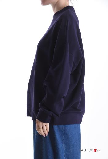 u-boot ausschnitt Sweatshirt aus Baumwolle - ph 3