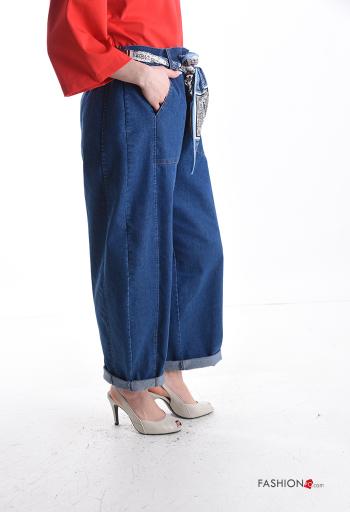 Jeans aus Baumwolle mit schärpe - ph 3