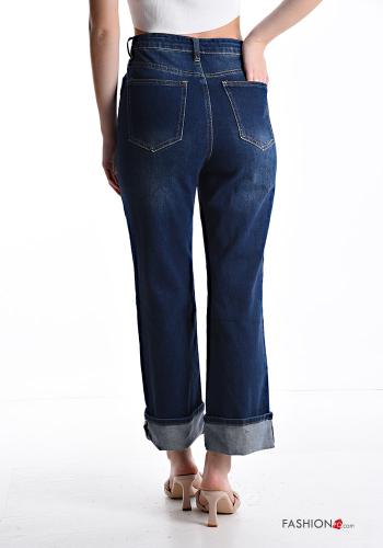 Denim Jeans aus Baumwolle mit Taschen mit Reißverschluss - ph 2