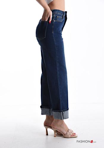 Denim Jeans aus Baumwolle mit Taschen mit Reißverschluss - ph 3
