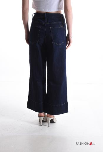 Calças de ganga em Algodão denim com bolsos com botões com fecho - ph 2