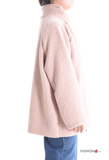 lange ärmel Jacke Rollkragen- mit Knöpfen - ph 3