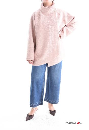 lange ärmel Jacke Rollkragen- mit Knöpfen - ph 5