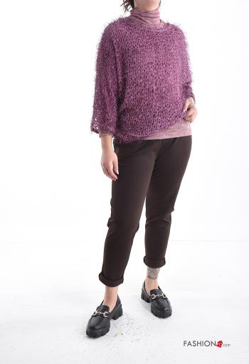 Ensemble coordonné manches longues à usage multiple col rond à col roulé - ph 5