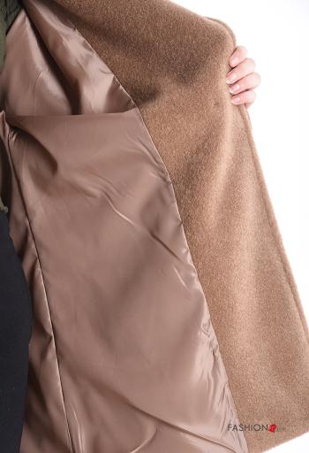 Manteau en Mélange de Laine avec poches avec doublure à boutons - ph 5