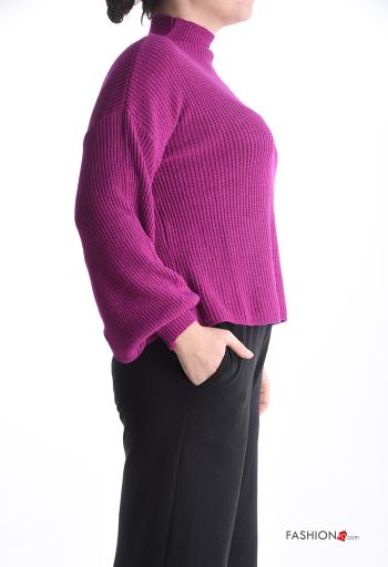 Pull Côtelé manches longues à col roulé - ph 3