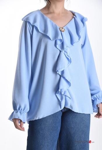 Camisola de mangas compridas Estilo Casual