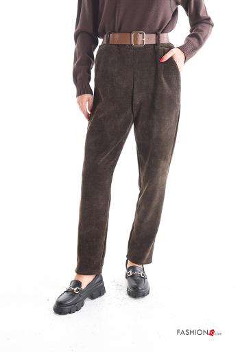 Trousers with belt with pockets - ph 1