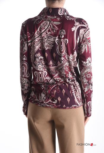 Chemise manches longues à collet Imprimé paisley à boutons - ph 2