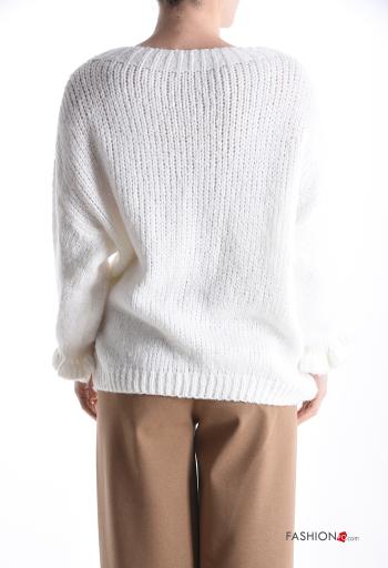 Pull en Mélange de Laine manches longues col rond - ph 2