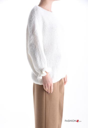 Pull en Mélange de Laine manches longues col rond - ph 3