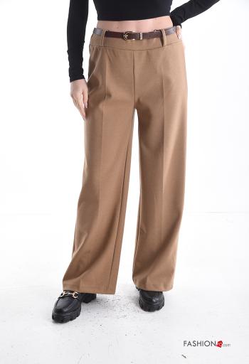 Trousers with belt