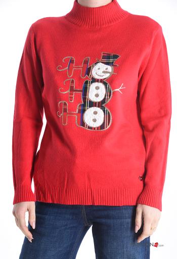 Maglietta a manica lunga in Misto Lana