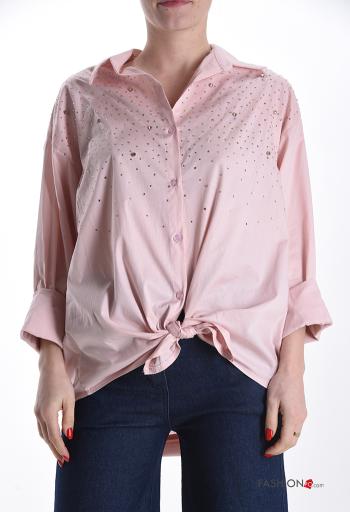 Camisa em Algodão com strass - ph 1