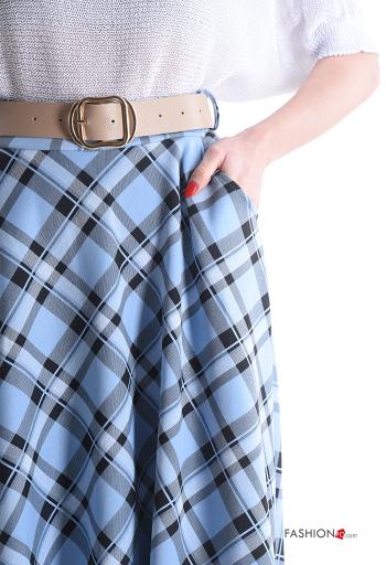 Jupe à Imprimé Géométrique avec ceinture - ph 4