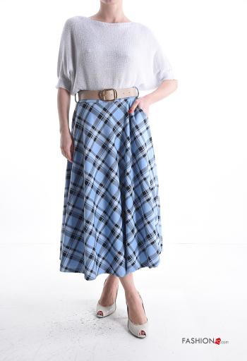 Jupe à Imprimé Géométrique avec ceinture - ph 5