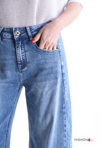 Jeans en Coton à boutons avec poches - ph 4