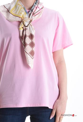 Cotton T-shirt with scarf - ph 4