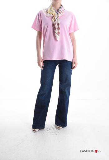 Cotton T-shirt with scarf - ph 5