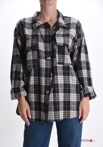 Cotton Shirt with buttons with pockets