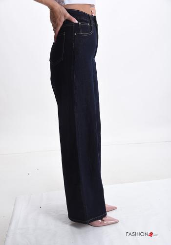 Cotton Trousers with buttons with zip with pockets - ph 3