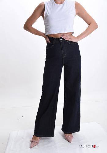 Cotton Trousers with buttons with zip with pockets - ph 5